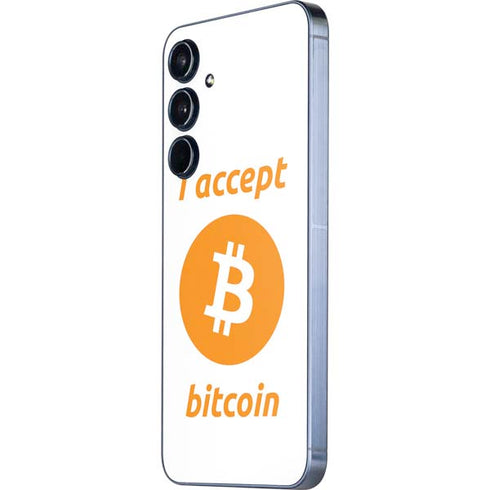 I Accept Bitcoin Galaxy A35 5G Skin